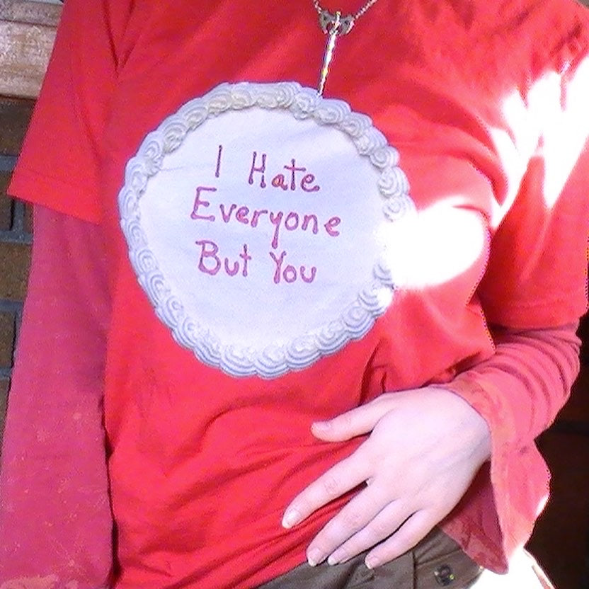 I HATE EVERYONE BUT YOU TSHIRT RED