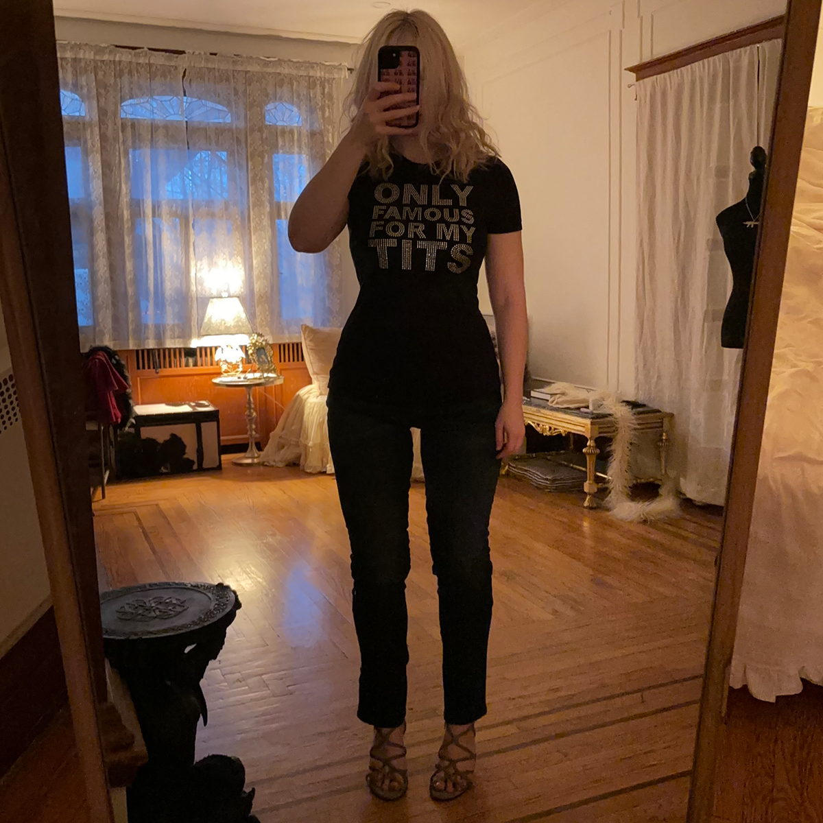 OFFMT Rhinestone Tee